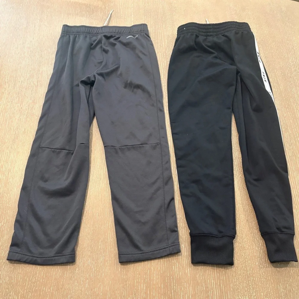 Nike NBA Therma-FIT Youth Medium 3Pc Outfit Set Shirt Joggers Black Athletic EUC